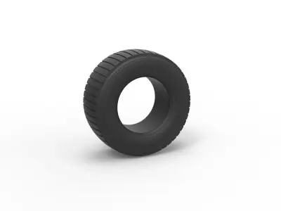Offroad tire 22 Scale 1 to 25 3D print model