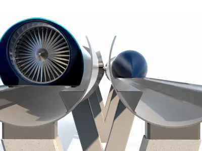 Hyperloop one XP-1 3D model