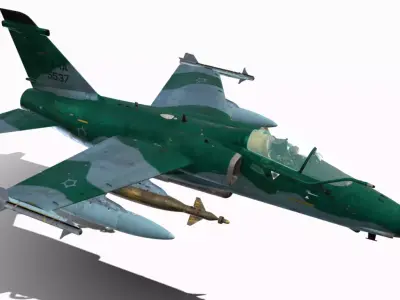 AMX A1 M BRASIL Low-poly 3D model