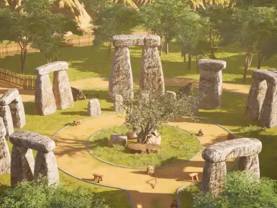 Stonehenge Landscape 3D model