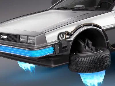Back To The Future Delorean Episode 2 Future 3D model