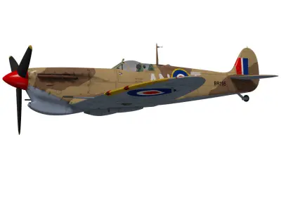 Supermarine Spitfire Mk-Vc Trop 3D model purchase