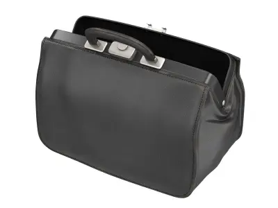 Doctors Black Bag Low-poly 3D model
