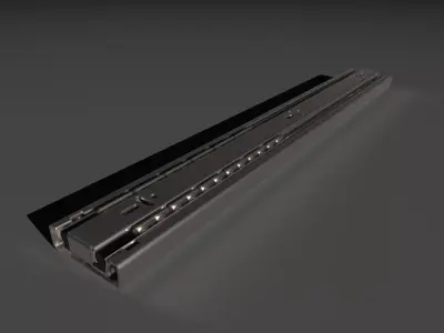 Telescopic Drawer Slides  3D model