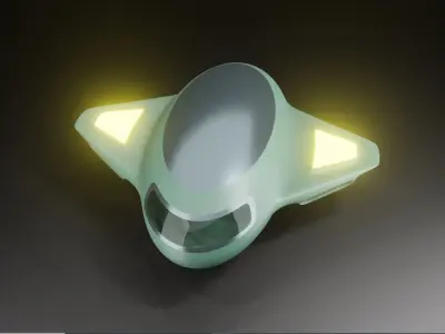 Sci-Fi Space Vehicle - HardSurface 3D model