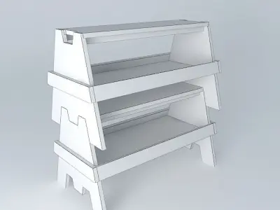 Saw Horses Free 3D model buy