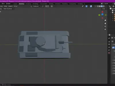 Panzer III Low-poly 3D model