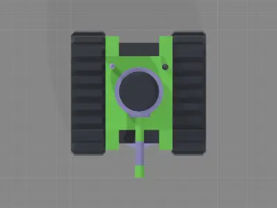 Low-poly Tank 3D Model Low-poly 3D model