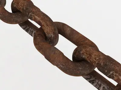 old chain 3D model