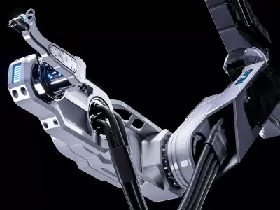 Industrial Robotic Robot Laser Arm Machinery for Assembly 3D model