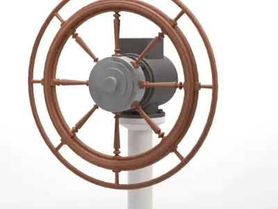 Helm-Ship steering wheel 3D model