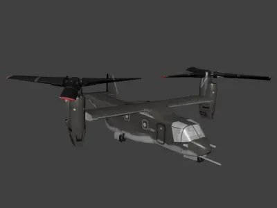 Bell Boeing V 22 Osprey Free low-poly 3D model