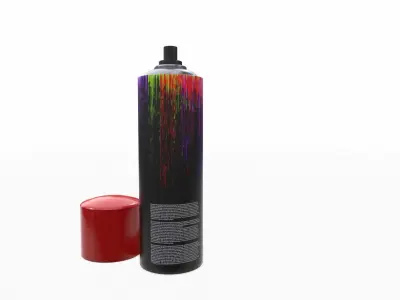Spray bottle of paint 3D model