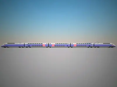 SNCF TGV Duplex Train 3D model