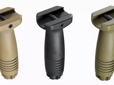 Foregrip Vertical Grip Tactical Low-poly 3D model