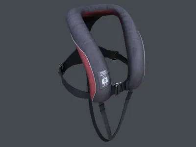 Inflatable Life Jacket SOLAS 3D model