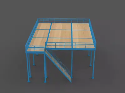 Mezzanine Flooring 02  3D model