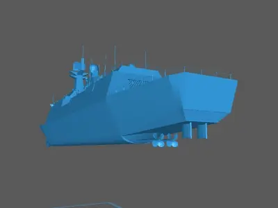 Type 055 destroyer Modern Day Warship 3D print model
