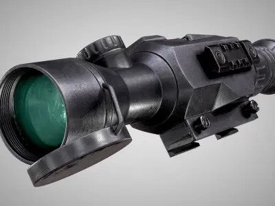 ATN X-Sight II HD 5-20X Optic AAA PBR Game Ready Attachment Low-poly 3D model