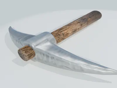 Mining Pickaxe Low-poly 3D model