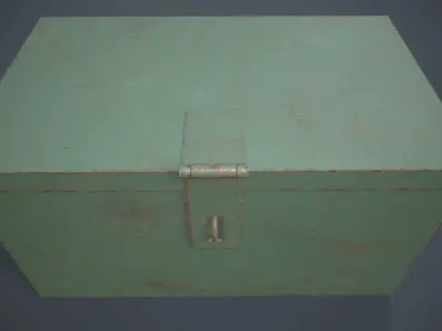 Metal Box Low-poly 3D model