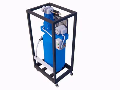 AIR - COMPRESSOR - CAGE 3D print model