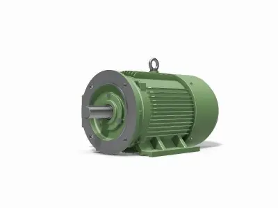 180M B35 Left IEC electric motor - 3D CAD model 3D model