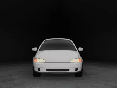 Stylized Honda Civic EG - Game Ready Low-poly 3D model