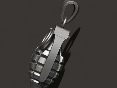 Grenade pendant 3d 3D print model