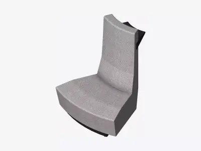 Seating - Contemporary - Blume - Type - Closing - High Back Low-poly 3D model