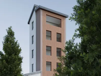 tower Low-poly 3D model