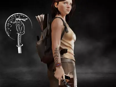 Ellie The Last of Us 3D print model