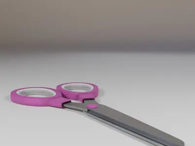 Scissors Kid Low-poly 3D model