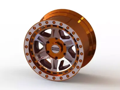 Cast rim BLACK RHINO - RENO 3D model