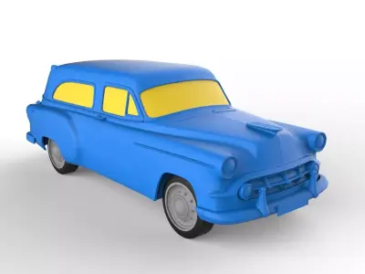 Chevrolet Delivery 1956 Classic Car 3D print model