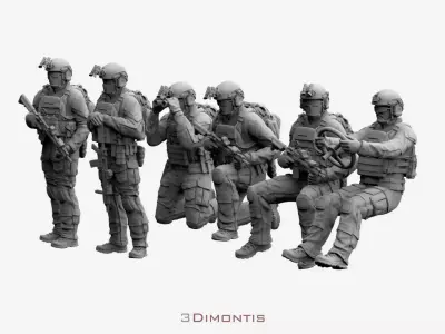 US RANGER SOLDIERS 3D print model purchase