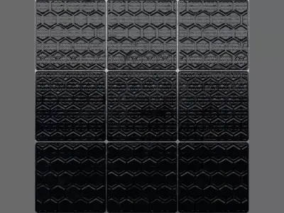 Hexagon Glass Seamless PBR Material Texture