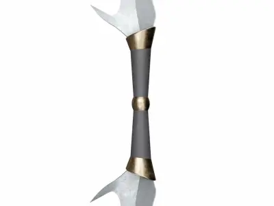 Double sword 7 Low-poly 3D model