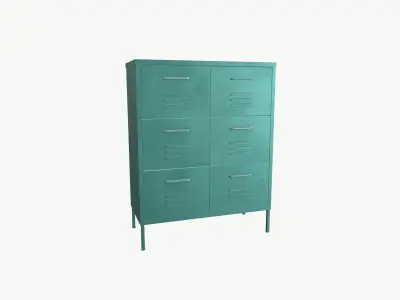 Office Cabinet Low-poly 3D model