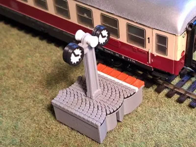 Single Edge Platform Clocks 1-87 FDM color 3D print model