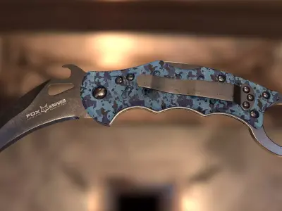 Karambit knife Low-poly 3D model purchase