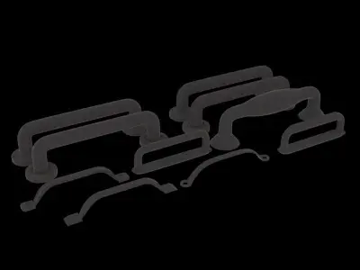 handel 1 set of handles 3D model