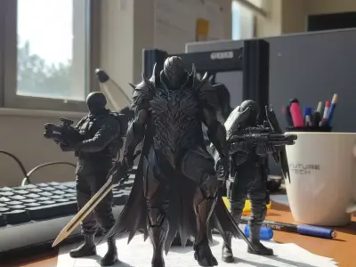Black Wraith Squadron 3D print model purchase