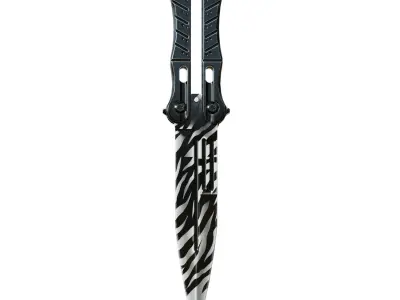 Butterfly Knife 3D model get