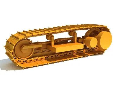 Excavator Track 3D model by 3D-Horse