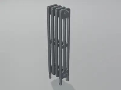 Classic Cast Iron Radiator 3C4 3D model