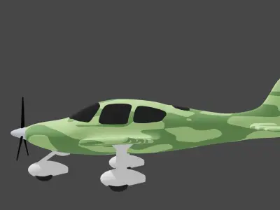 Plane Cirrus S22 3D model
