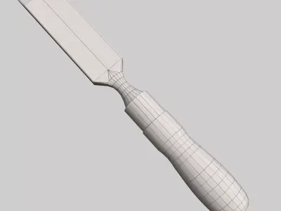 Firmer Chisel Low-poly 3D model