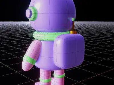 Game-Ready Low Poly Astronaut Low-poly 3D model
