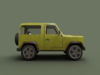 Game Ready Car  Low-poly 3D model